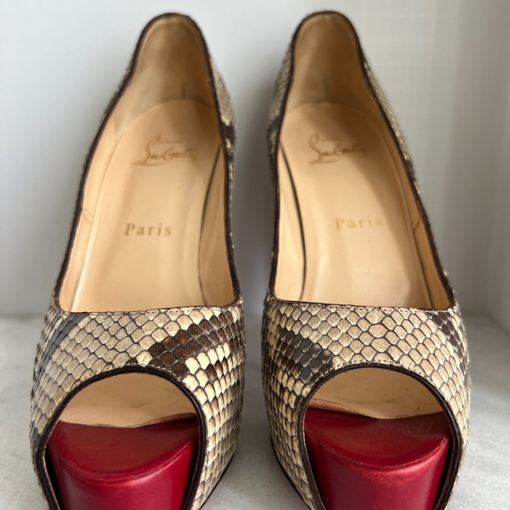 Christian Louboutin Multicolor Python Very Prive … - image 4